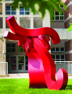 Unique sculptures on campus come from a chance encounter